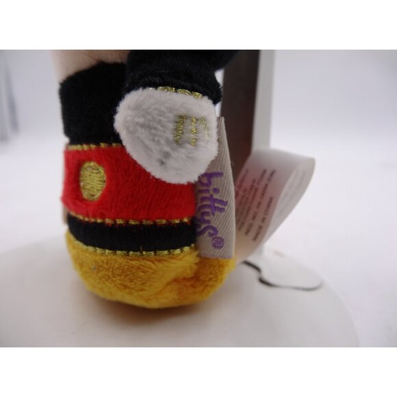 Disney Mickey Mouse Plush Hallmark Itty Bittys Collectible Stuffed Gold Thread - Picture 7 of 9